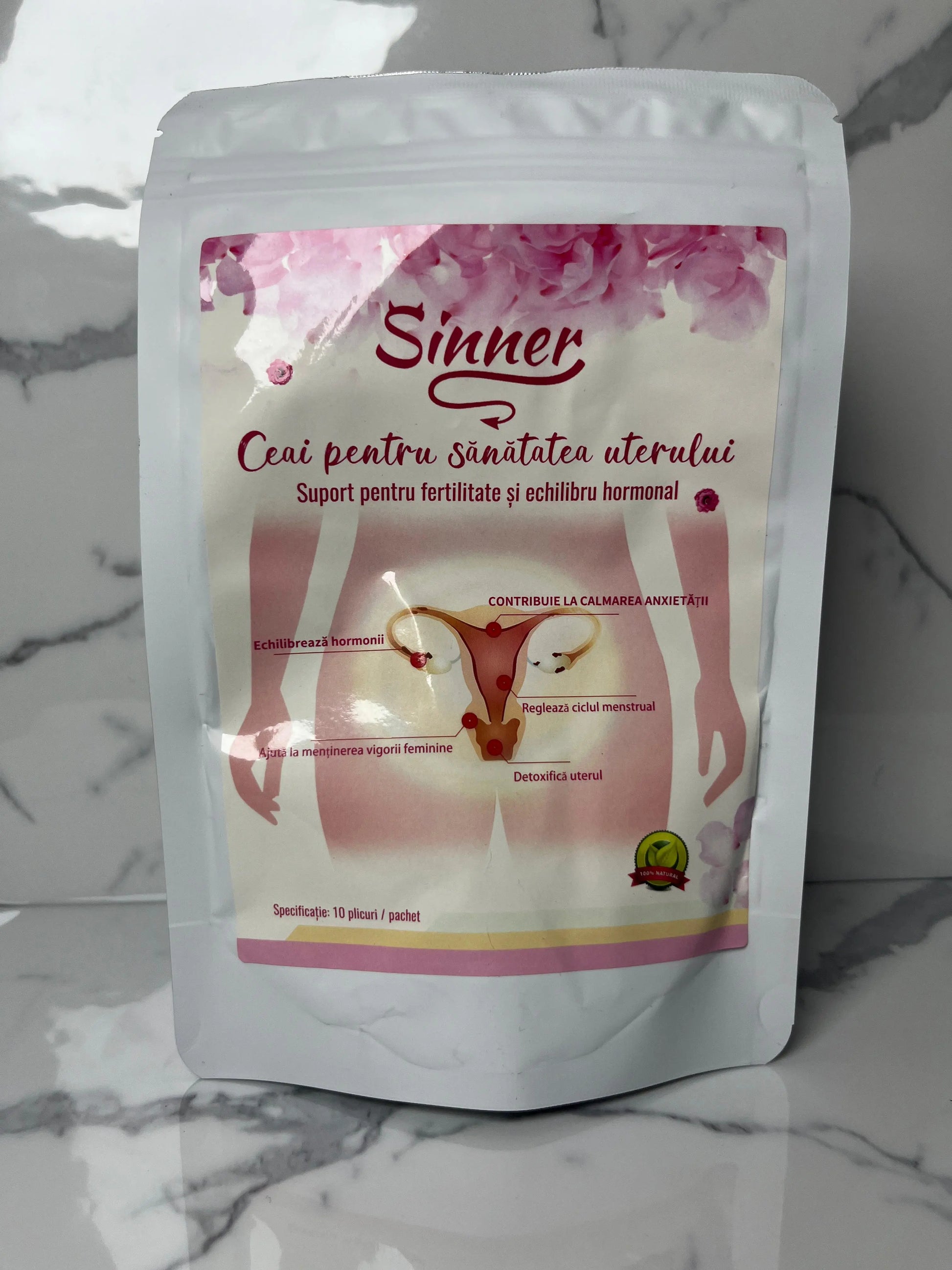 Ceai pentru sănătatea uterului - 10 plicuri Sinner